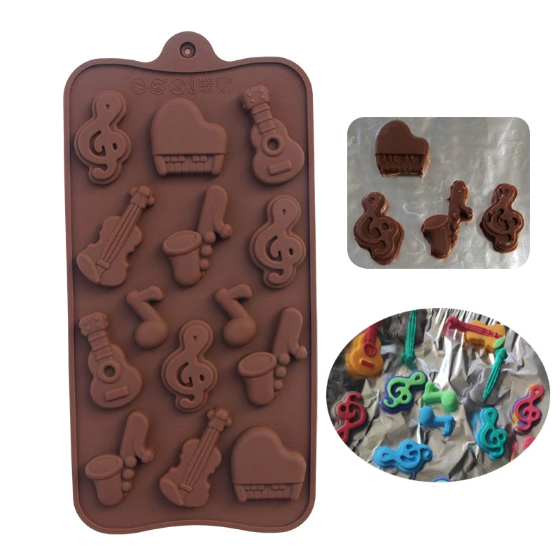 Musical Instrument Candy Chocolate Mold Silicone Mould Baking Tool