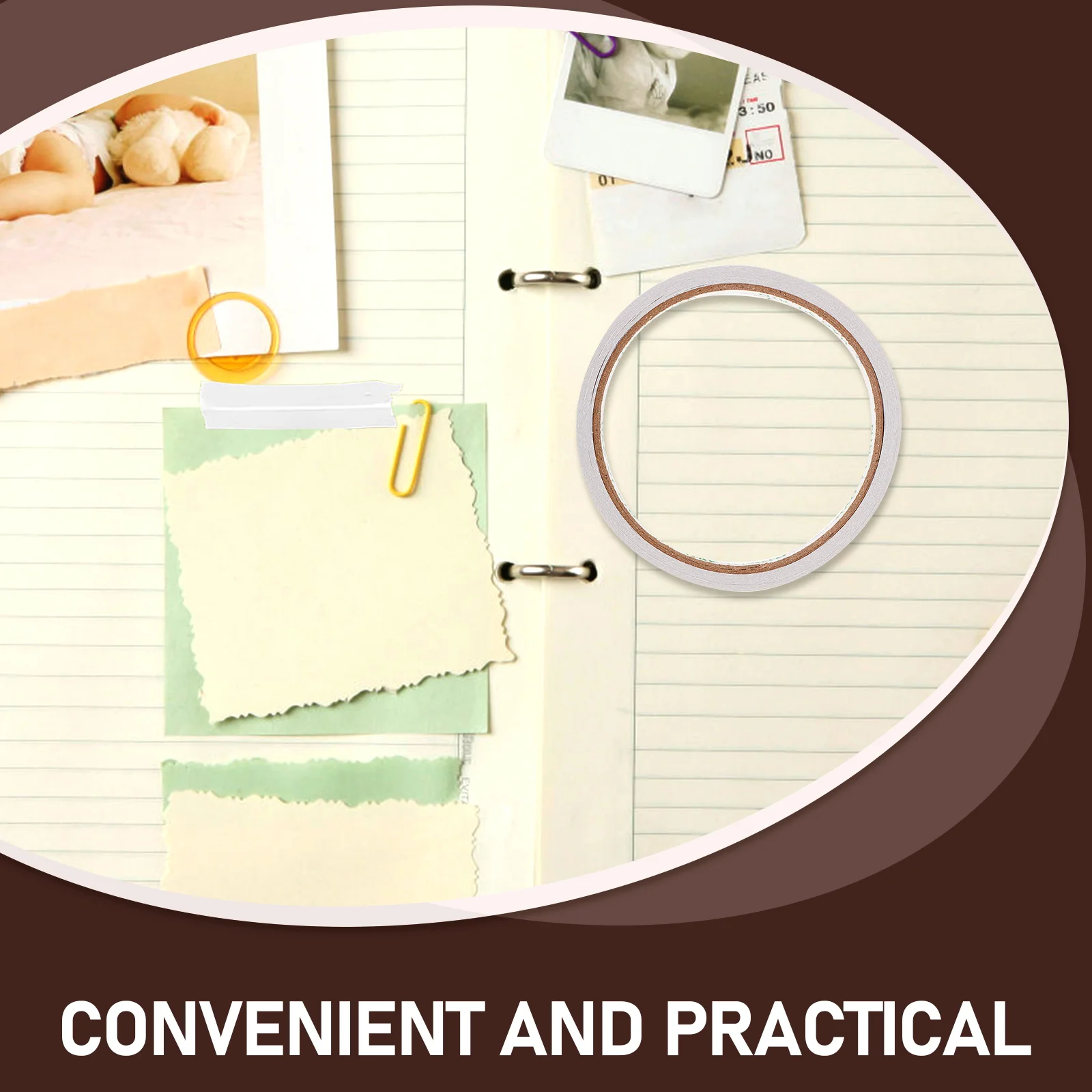 

10Pcs Double-Sided Adhesive Tape Easy to Use Peel Excellent Adhesion Smooth Clean Surfaces Arts Crafts Photography