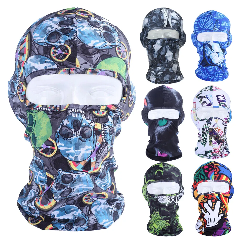 

Cycling Baclava Face Mask Halloween Skull Full Face Mask Motorcycle Face Cover