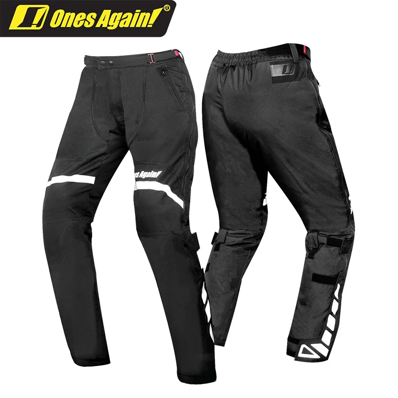 

Ones Again Winter Warm Motorcycle Riding Pants SP02 CE2 Knee Pads Side Zipper Quick On Quick Off Riding Warm Trousers