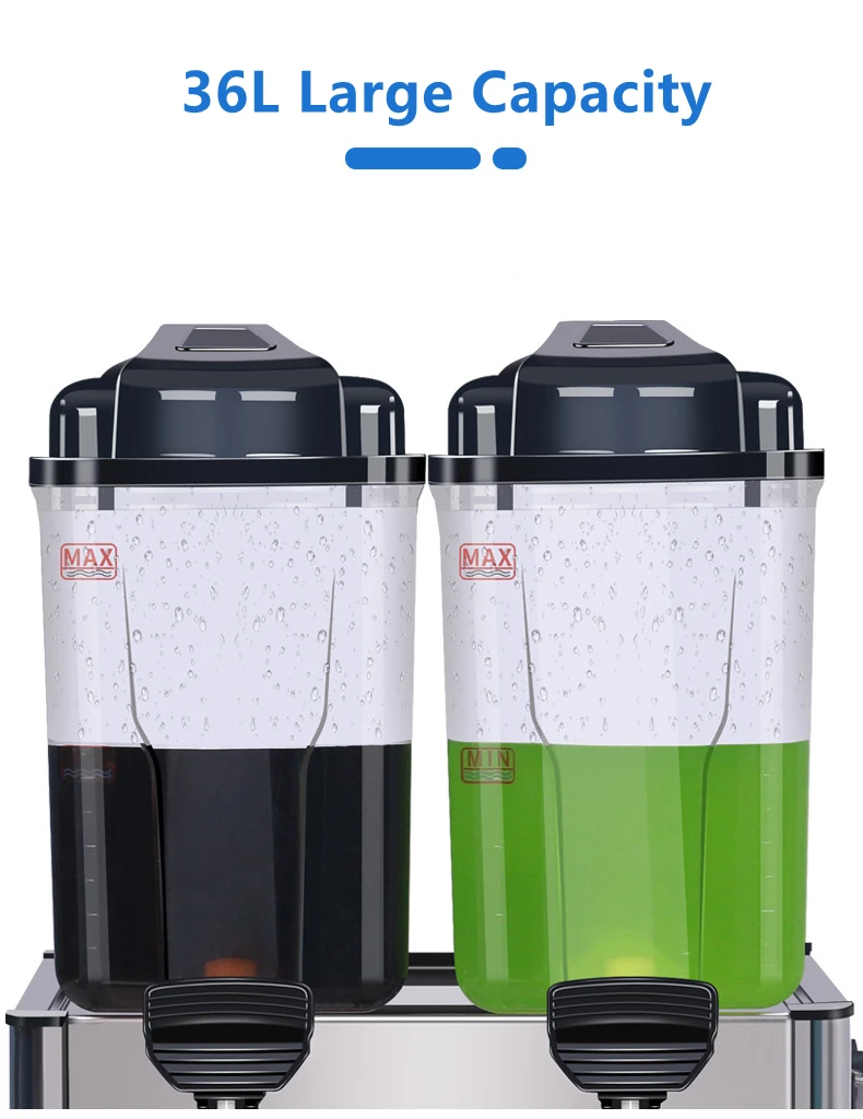 three Tanks Cold Beverage Dispenser Electric Mini Juice Mixed Drink Machines