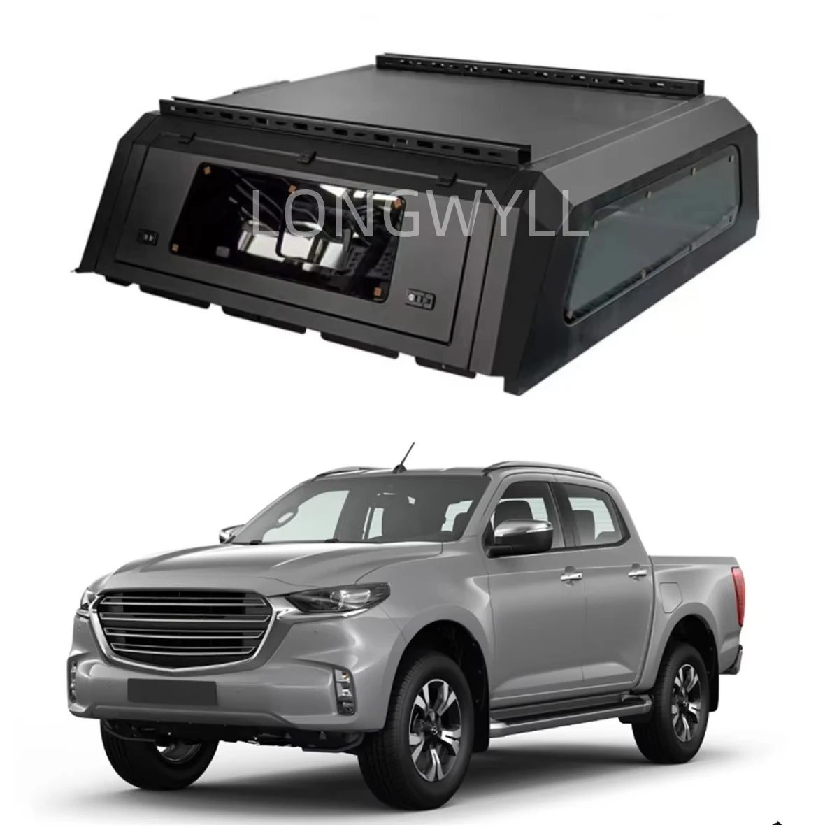 

Aluminum Pickup Truck Canopy for BT-50 Truck Bed Camper ShellHardtop Topper Waterproof Anti-rust SmartCap Heavy-Duty