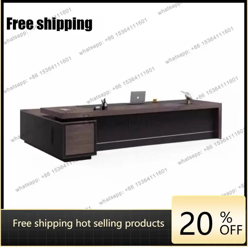 

Zj. Aesthetic Designer Desk Vintage Price Drawer Modern Luxury Corner Stand Up Desk