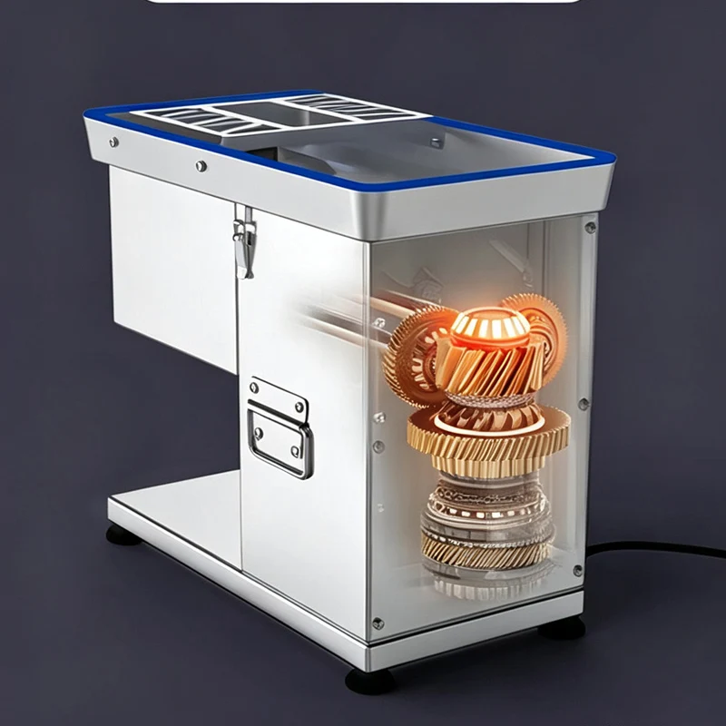 Commercial Electric Meat Slicer Fresh Meat Cutting Machine Slicing Shredding Dicing Processor For Restaurant Kitchen Food Prep