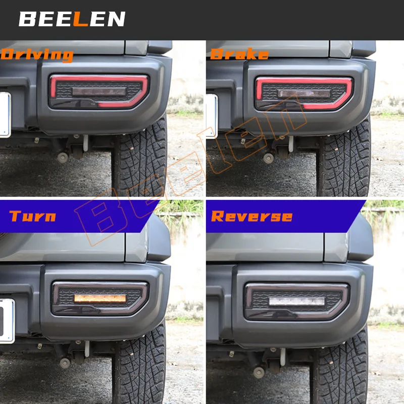 FOR Jimny Rear Bumper Lights Assembly ABS Smoked Black Tail Light Shell For SUZUKI Jimny JB64/JB74 | 4x4 Off-Road Accessories