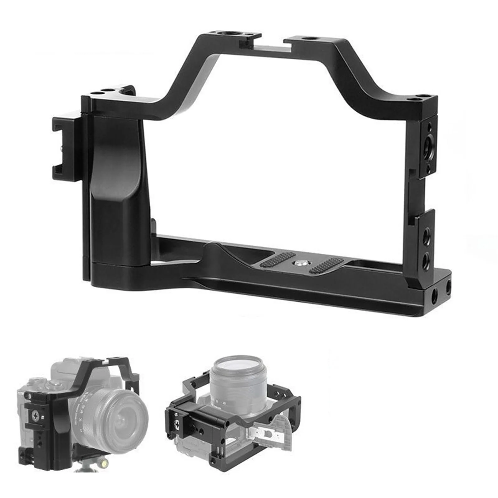 

Camera Cage For Canon M5/M50/M50II Aluminum Alloy Rabbit Case Protective Frame Cover With Cold Shoe Mount 1/4" 3/8" Arri Hole