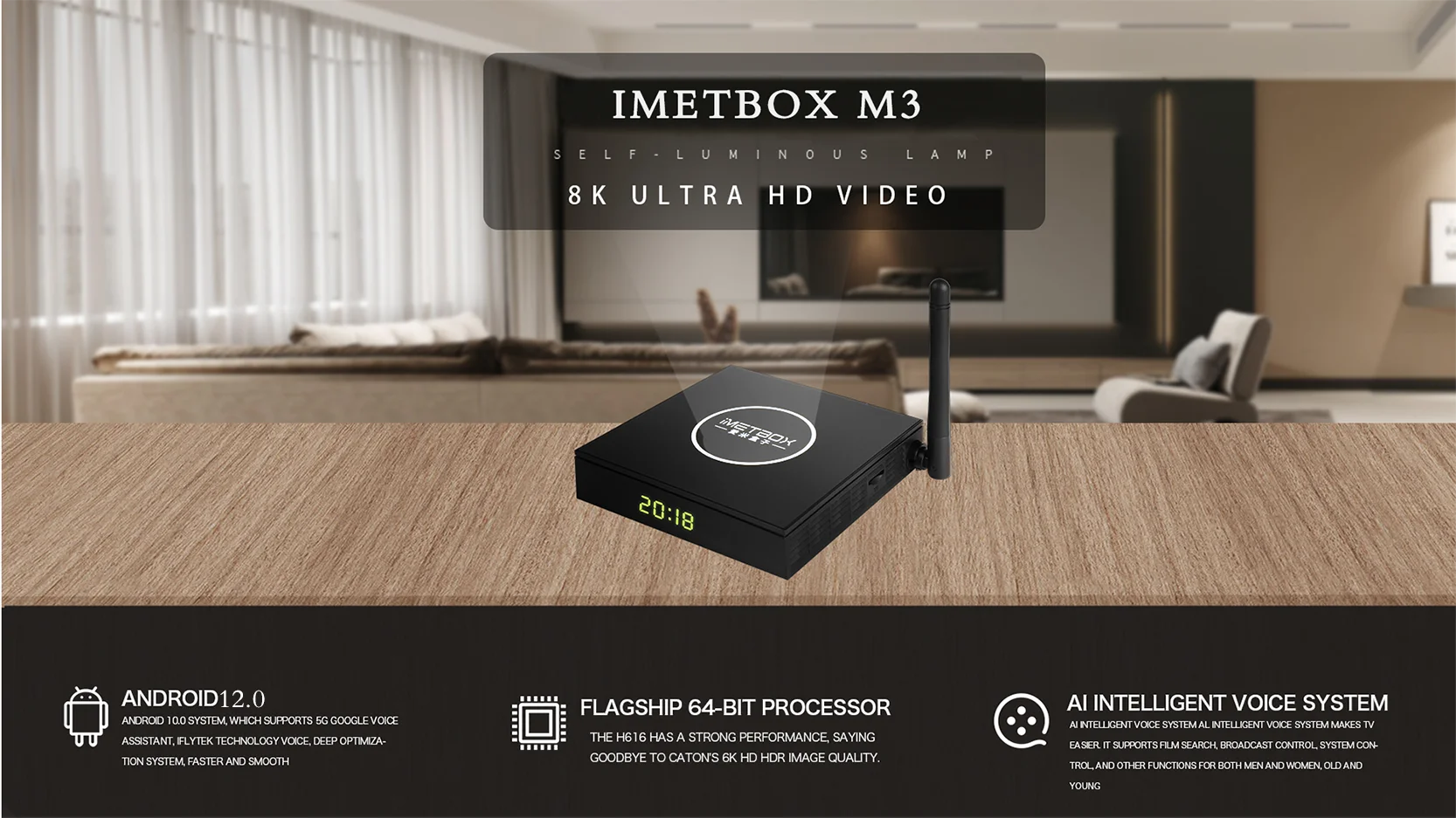 Imetbox-M3 MAX Android TV Box com controle de voz, 128G, quente no Canadá EUA SG no exterior, chinês Pk EVPAD SVICLOUD, Novo, 2022