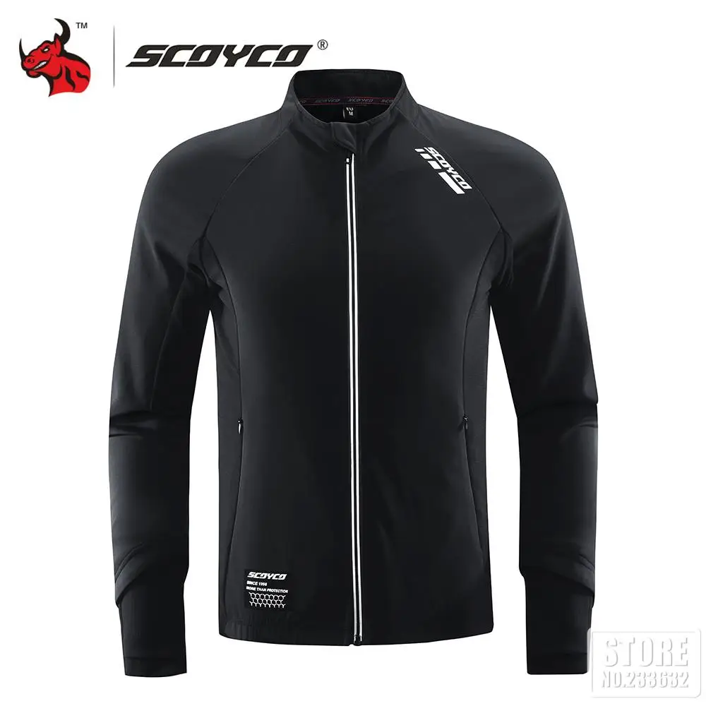 SCOYCO Soft Armor Jacket Motorcycle Jacket Racing Long Sleeve Off-road Shirt CE Level 1 Shoulders Elbows Chest Back Protectors