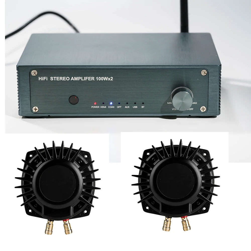 Bass Shaker with Ampllifier for Home Theater Gaming Chair VR Gaming Simulator High Bass Shaker Kit