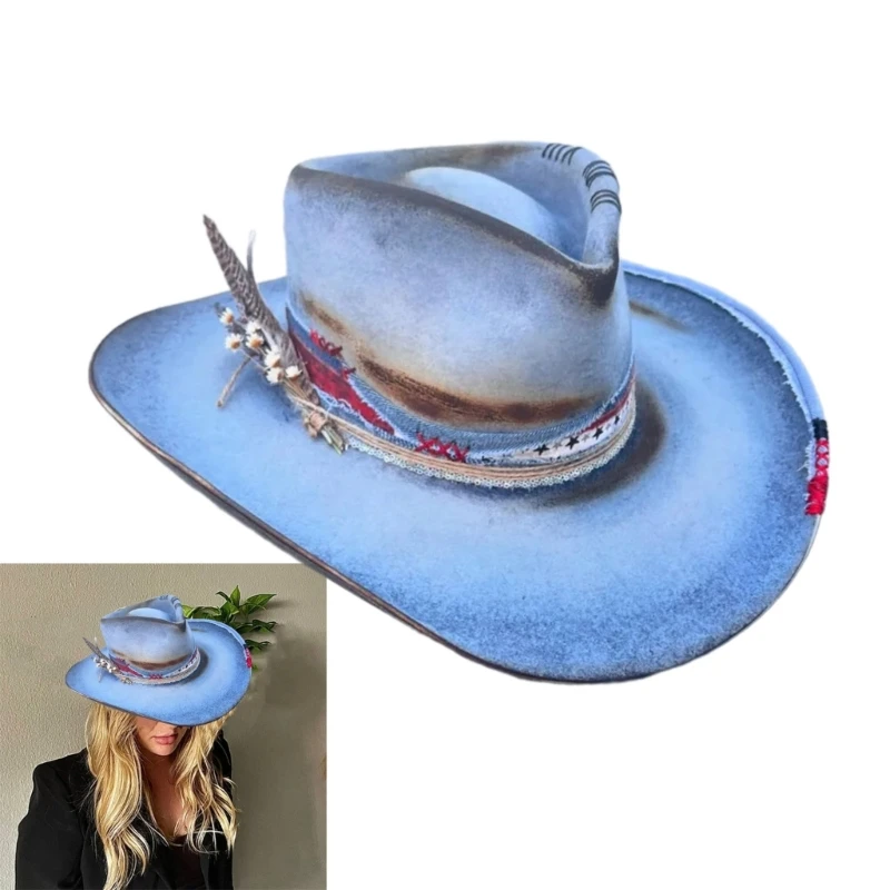 

Festival Styles Hat Sun Protecting Hat Trendy Denims Hat Youth Fashion Headgear for Daily Fashion Statements