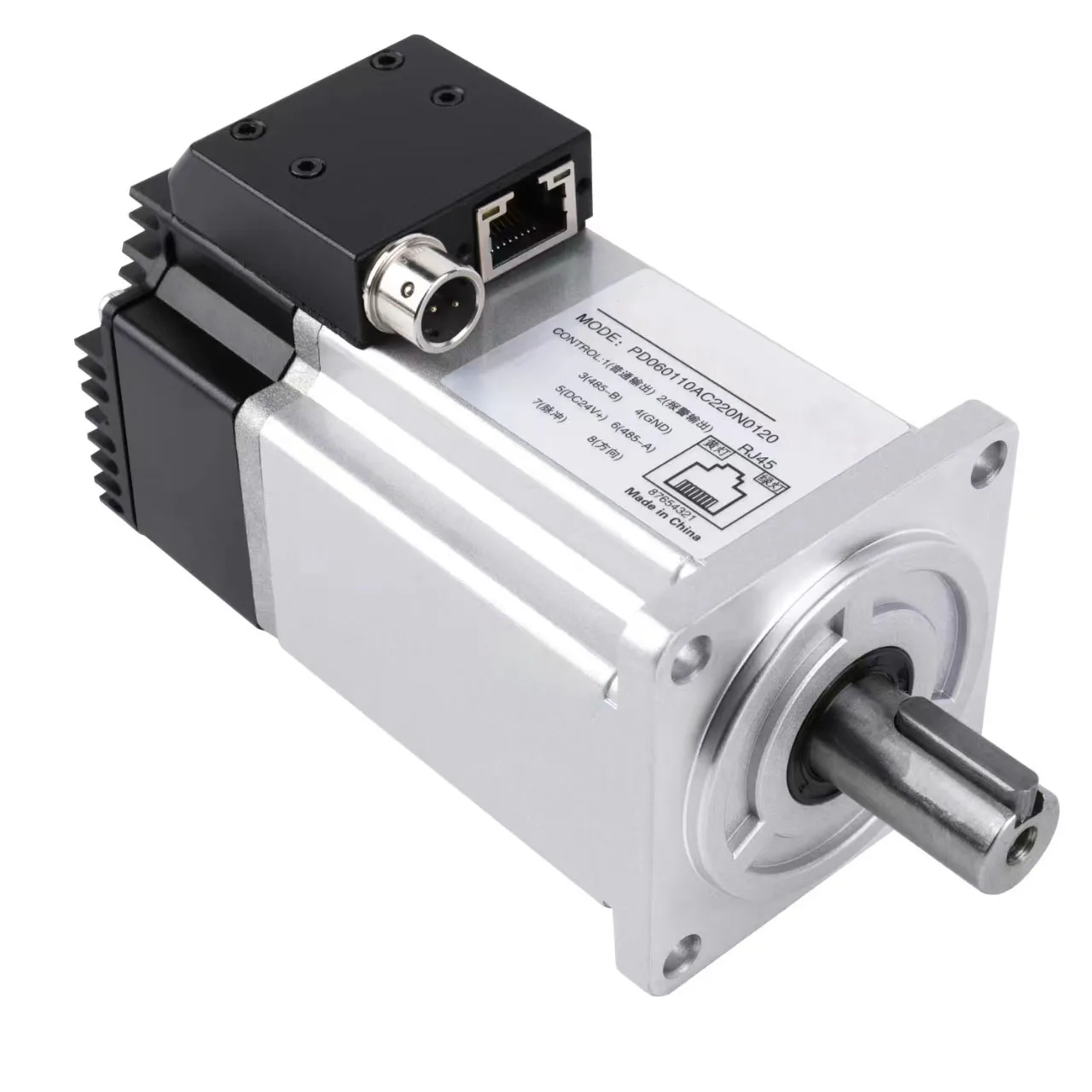 Permanent magnet synchronous AC servo motor 750W 60 flange 220V 3-phase 60 1330 motor, driver and PLC integrated servo motor