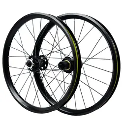 20 inch 406 Mountain Bike Wheels 20'' MTB Bicycle hubs 24Holes Disc Brake 7/12 Speed front2 rear4 bearings Alloy Wheelset 6nails