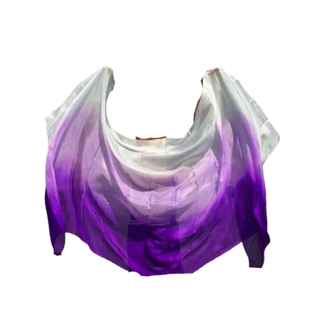 Belly Dance 100% Silk Performance Solid Color Lightweight Veil Shawl Women's Scarf Clothing Accessories Belly Dance Veil
