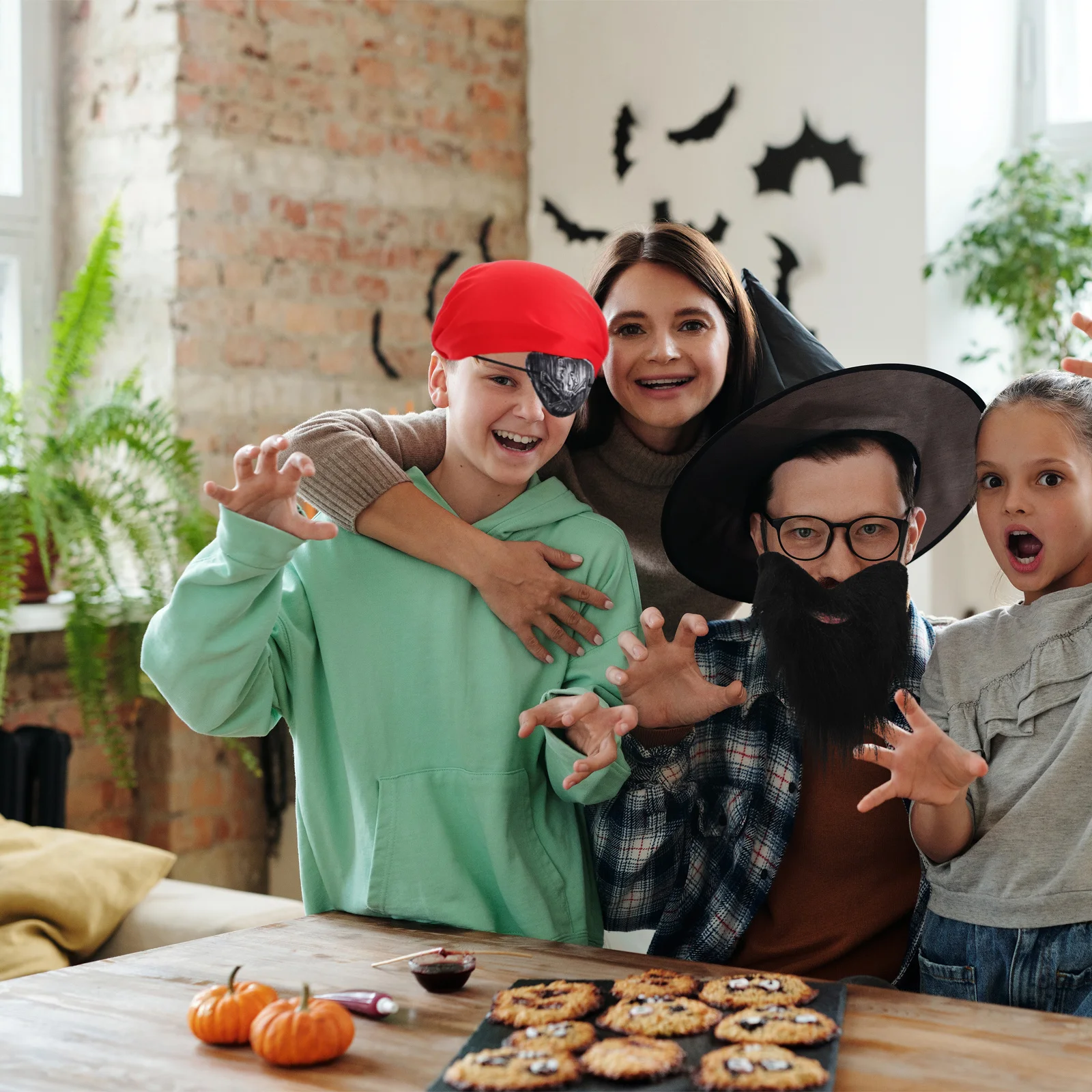 1 Zestaw Premium Piracki Strój do Przebierania, Odporny na Blaknięcie, Akcesoria do Kostiumu na Halloween, na Występy Sceniczne, Imprezy, Do Odgrywania Ról, Dekoracje