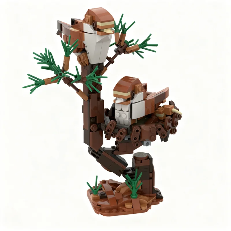 404 pièces MOC créateur 3 1 deux petits oiseaux modèle blocs de construction jouets Architecture cadeaux de noël idée éducation brique enfants