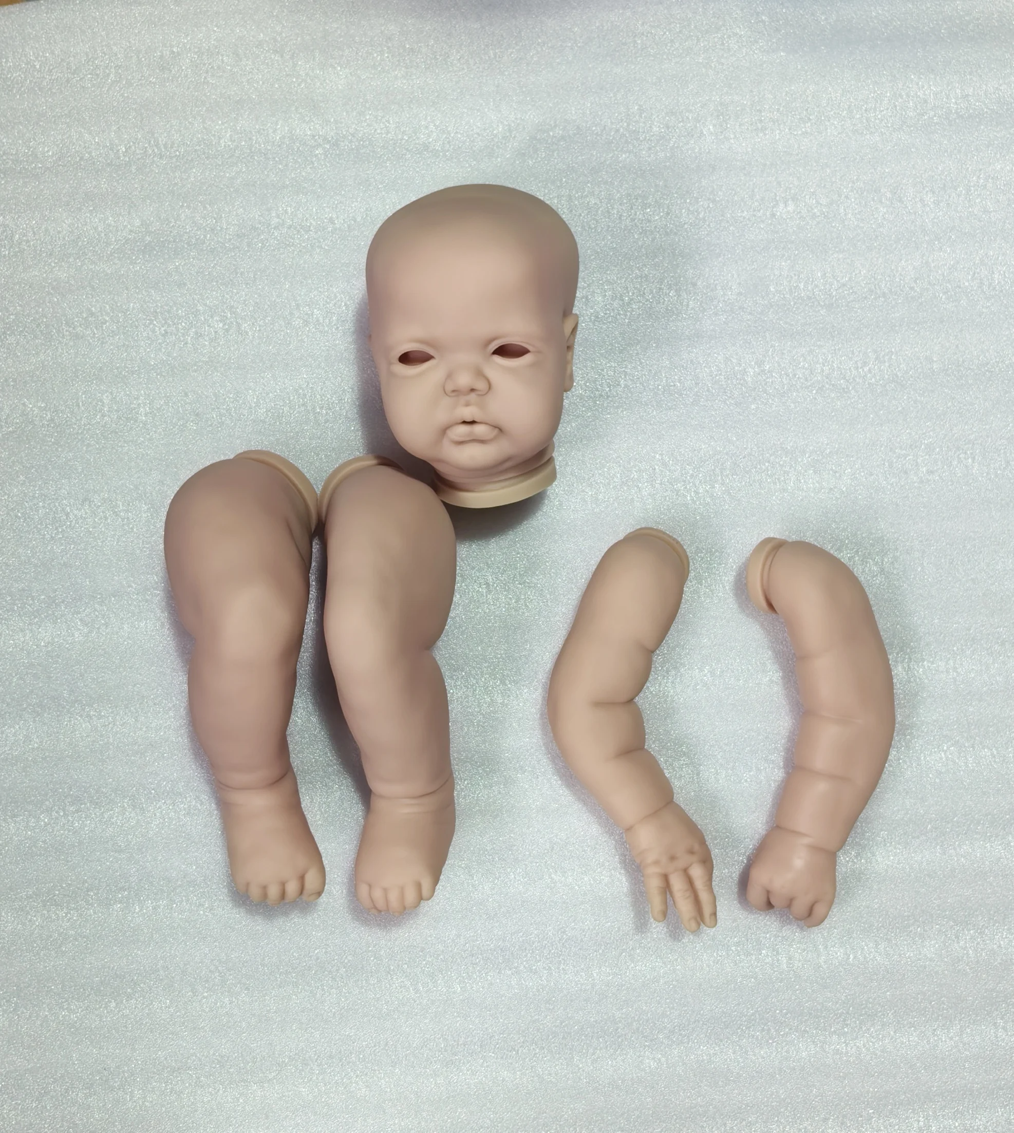 NPK 24Inch  Baby doll kit Toddler Reborn  Pickle Awake Realistic Doll Unfinished Doll Parts included Cloth body and Eyes