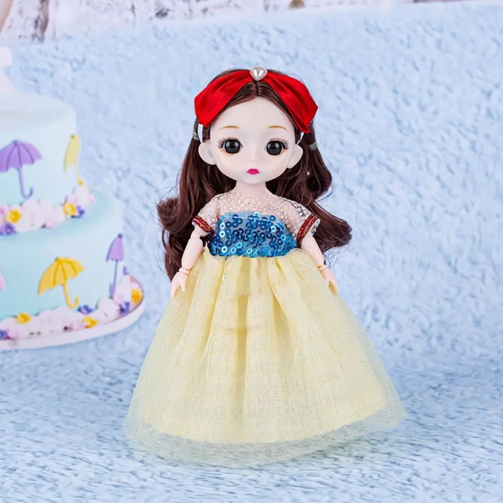 Toy Accessories 17cm Doll Clothes Set Crystal Multiple Color Princess Bjd Doll Skirt Convertible Clothing NO Doll