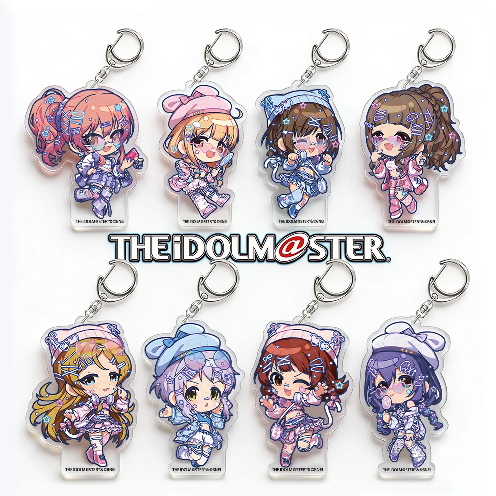 Llavero de acrílico The Idolm@ster Million Live Mika Jougasaki Anzu Futaba Miku Maekawa Nao Kamiya Karen Hojo Mizuki Makabe Chibi