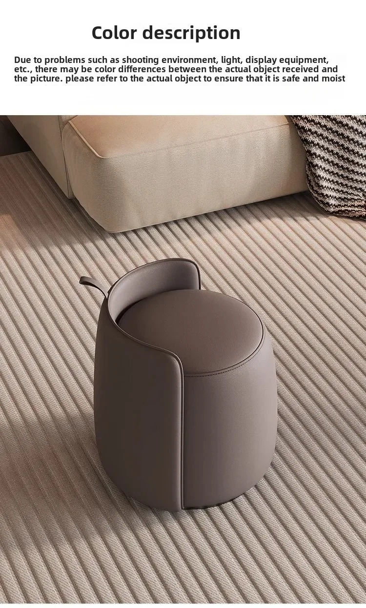 Luxury Minimalist Dressing Stool for Vanity Shoe Changing Living Room Seating & Footrest Versatile Multipurpose Stool