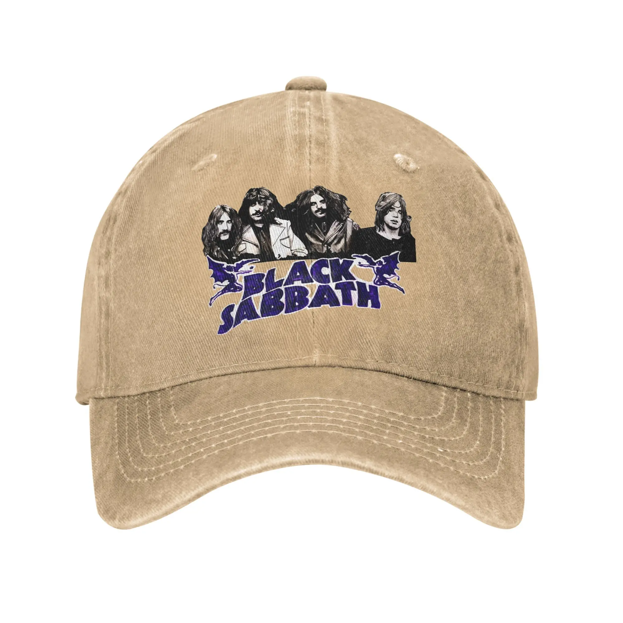 

Washed Baseball Cap Black Sabbaths Rock Music Spring Hip Hop Hats For Female Male Casual Running Hippie Sun Baseball Caps