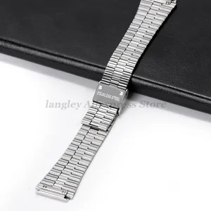 18mm for Casio F-91W Stainless Steel Bracelet for SGW400 F91W F84 F105/108/A158W/168 AE1200/1300 Vintage Steel Pulse Bracelet 10 Main Sales Watch Casio Vintage - №1