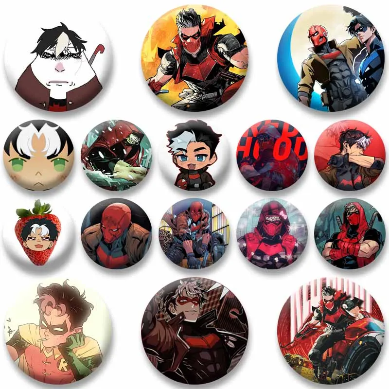 Funny Anime Character Jason Todd Button Pin Jewelry Accessories Coin Badge Cartoon Role Brooch Bag Hat Clothes Decor Accessories