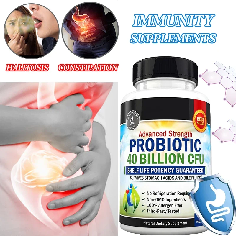 

2 bottles Probiotic capsule adult intestinal energy supplement balance metabolism strong immune system health food