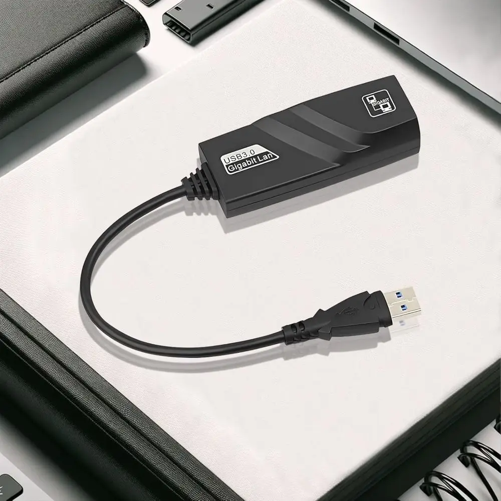 

Wi-Fi адаптер USB с антенной для подключения к сети LAN, 1000 Мбит/с, свободно вращающийся, 3.0 Gigabit USB Ethernet адаптер