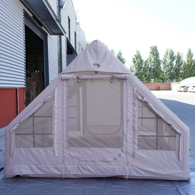 XMSJ Portable Waterproof PVC Air Tent, Family Outdoor Camping Quick Setup Inflatable House