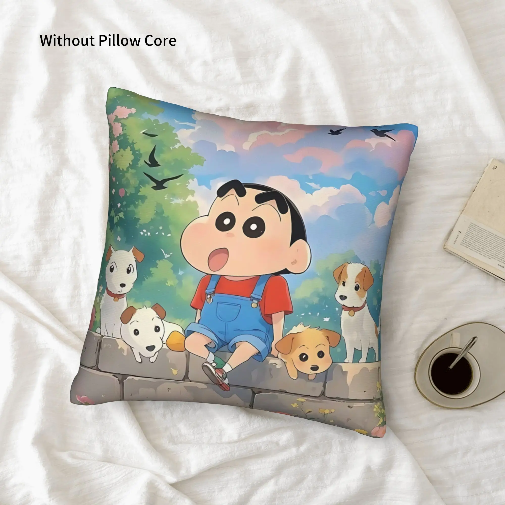 1PC Crayon S Shin chan Pillow Case Home Decor Items Double-Sided Printing  Sofa Cushion Bedroom Bedside Pillow
