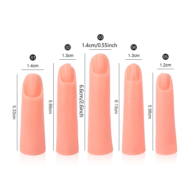 أدوات تجميل الأظافر من السيليكون ، أظافر إصبع صناعية ، لوحة مغناطيسية ، أدوات تجميل الأظافر ، يمكن إدخالها ، 5 * لكل مجموعة