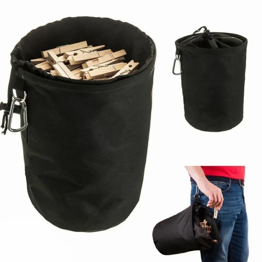 Portable Premium Laundry Clothes Peg Bag Large Storage Bag Peg Basket Washing Drawstring Bag