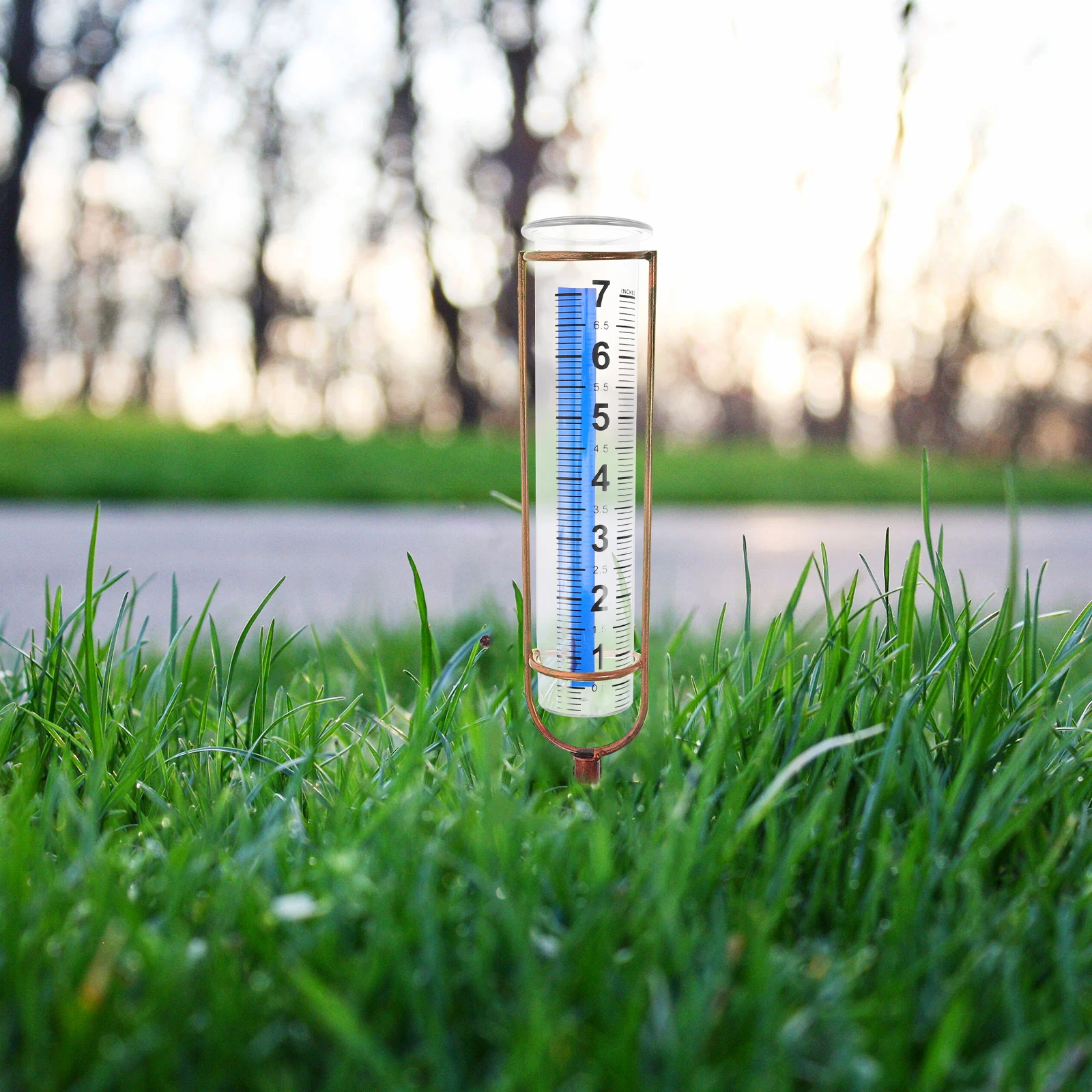

2pcs Durable Transparent Plastic Measuring Tube Outdoor Water Measurement Tool With Clear Scale Cone Design Measuring Gauge