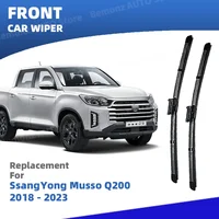 Escobillas de limpiaparabrisas delantero RHD para SsangYong Musso XLV Q200 Rexton Sports Musso Pick-up 2018 - 2023 accesorios de parabrisas