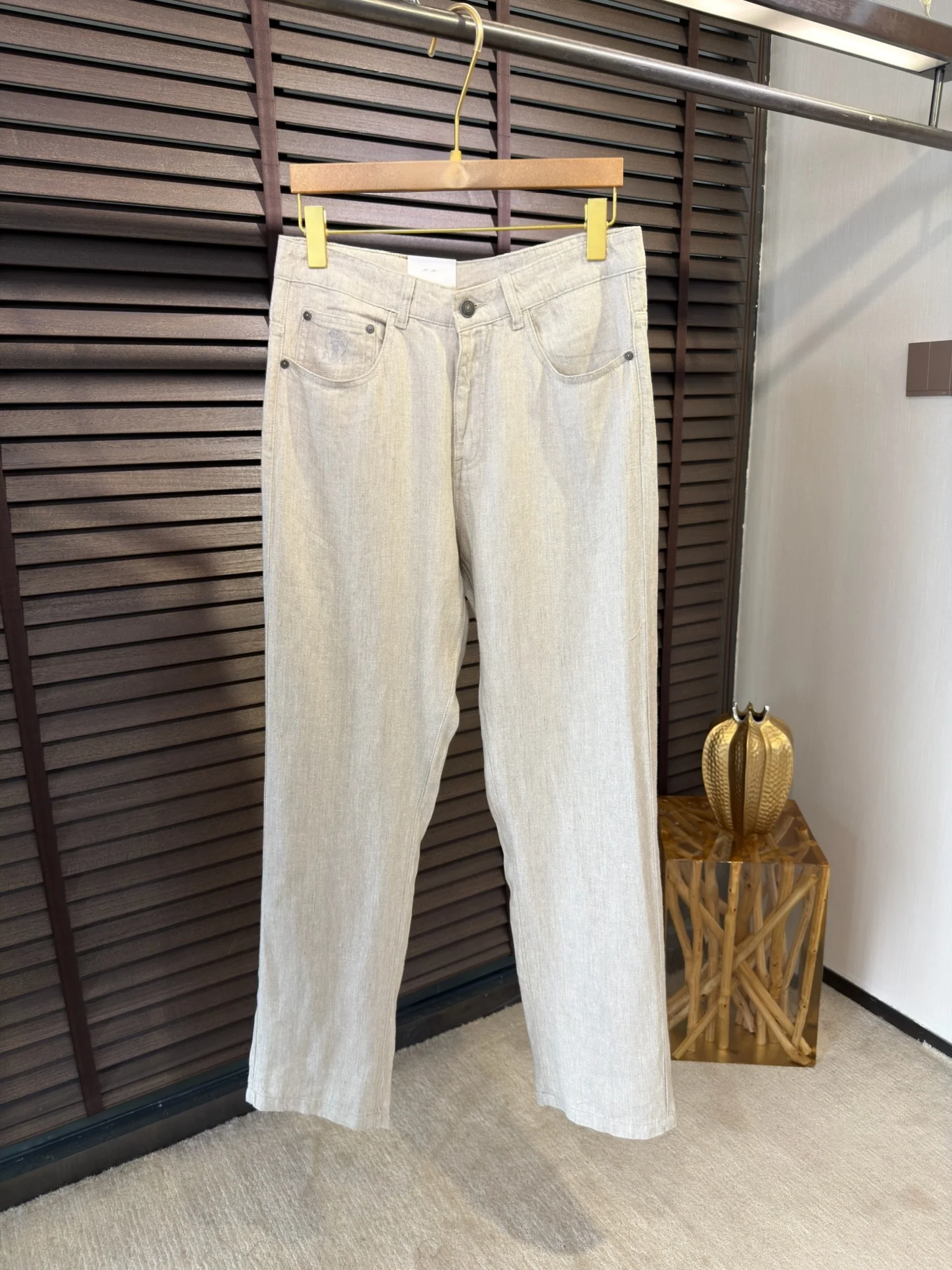 

Italian Vintage Men's Linen Straight Leg Casual Pants Breathable Color Spring Faion mid Waist Comfortable Fit