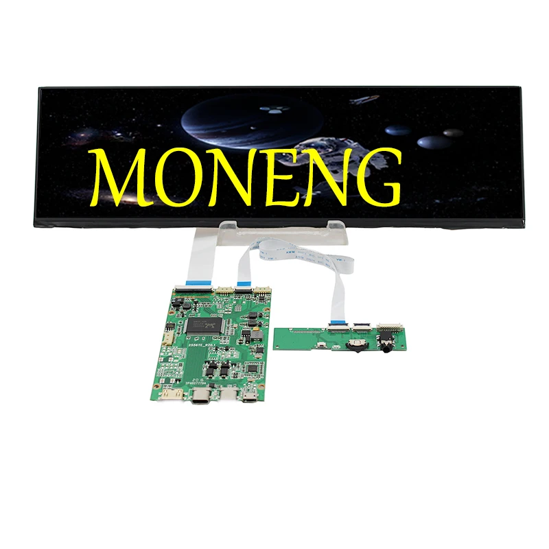 

New Original A+ NV126B5M-N41 1920*515 IPS LCD Screen With Compatible HDMI Board for Mall /Car Navigation Shelves Booking System