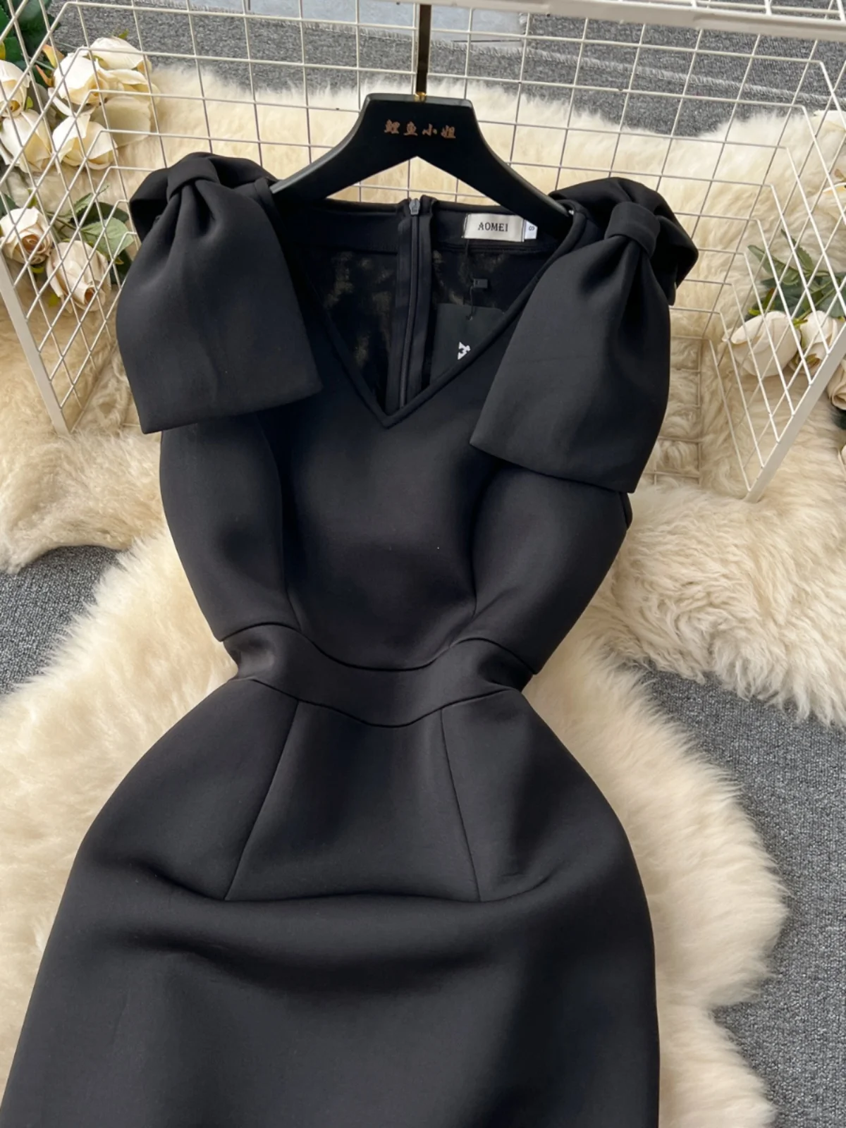 Sexy pur désir noeud v-ne Svel Me épissure Dr femmes taille cintrée moulante Dr trajet Sle