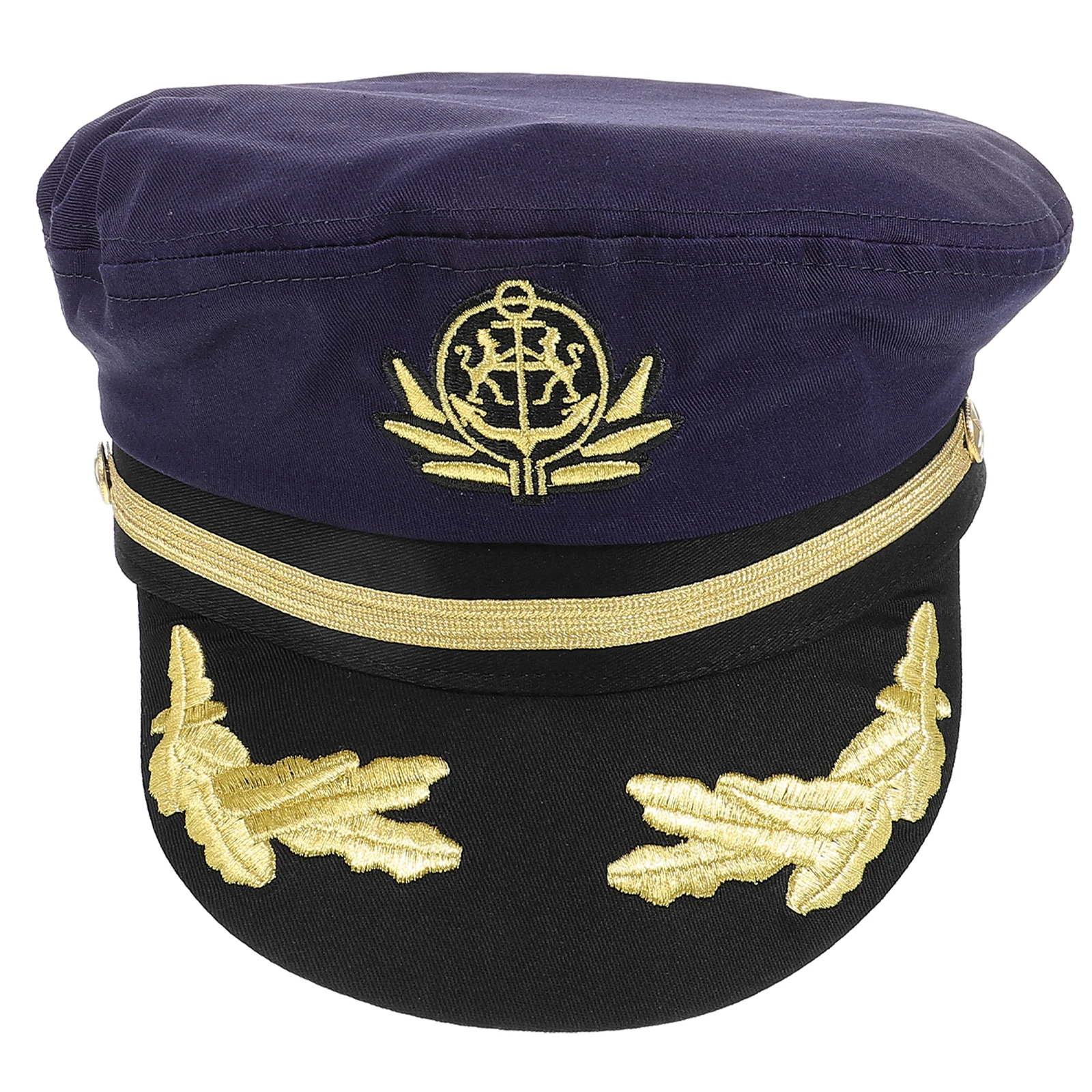 

3D Embroidered Sailor Lightweight Breathable For Cosplay Stage Performance Boating Yacht Outdoor Marine Costume Party Hats