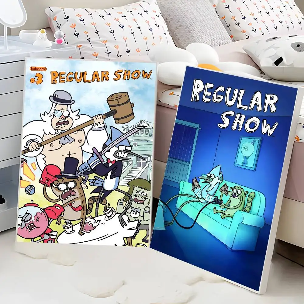 1pc R-Regular Show Poster Posters Decorative Paintings Study Bedroom Bar Background Wall Murals Gifts
