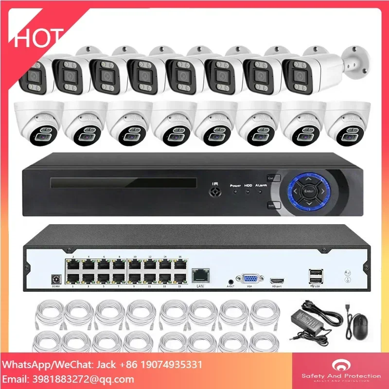 

Professional IMX415 8MP 16 Channel NVR CCTV Home Camera Full HD Security System 4K Motion Sensor Detection Kit Night Vision