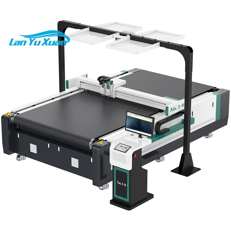 AOL automatic fabric vibration knife cnc cloth cutting machine