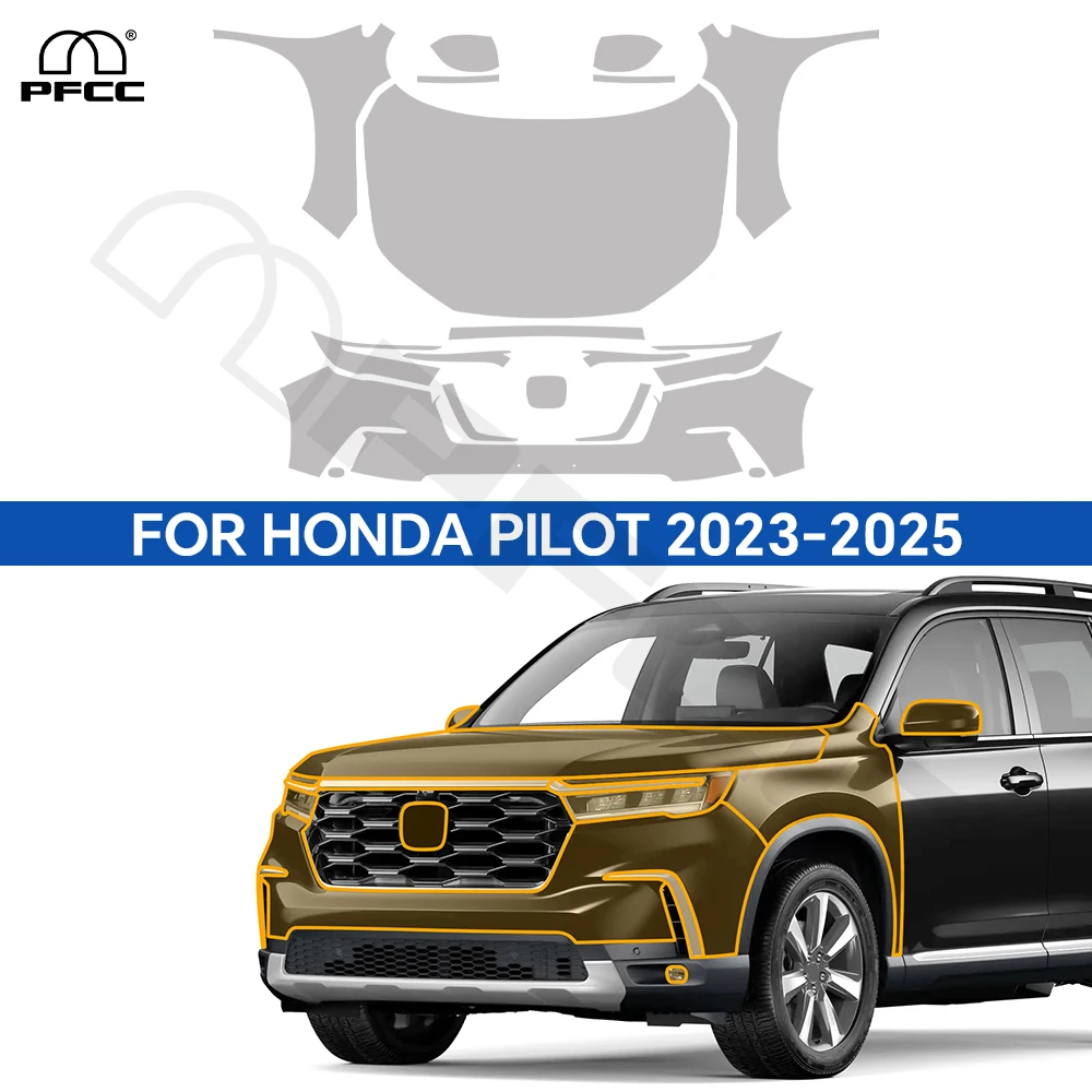 For Honda Pilot 2023 2024 2025 Precut Clear TPU PPF Full Car Stickers Anti-Scratch Paint Protection Film Self-Healing Repairable