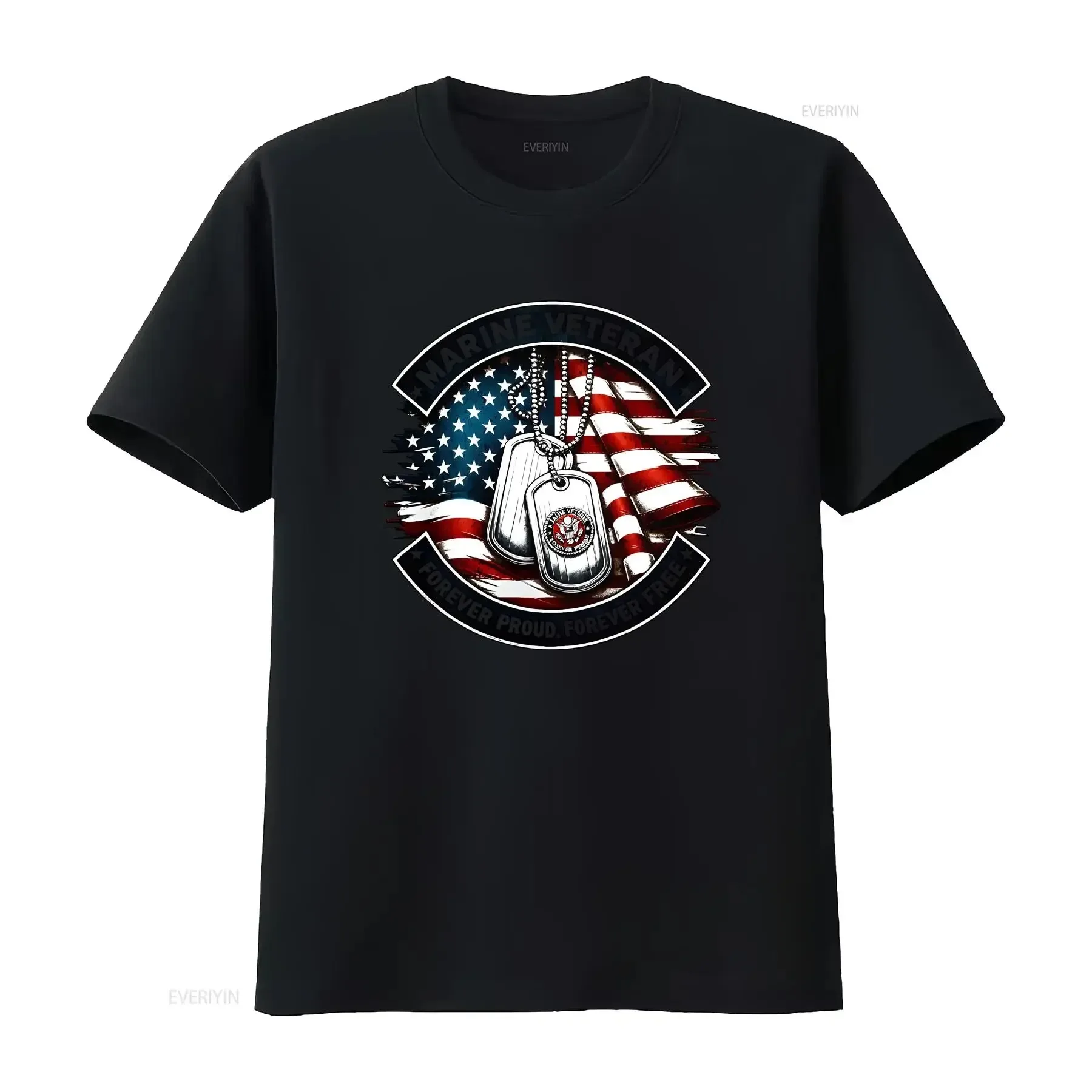 Veteran T Shirt US Lover Day Proud Marine vintage Washed fashion Soft graphic Breathable Comfortable Versatile Stylish