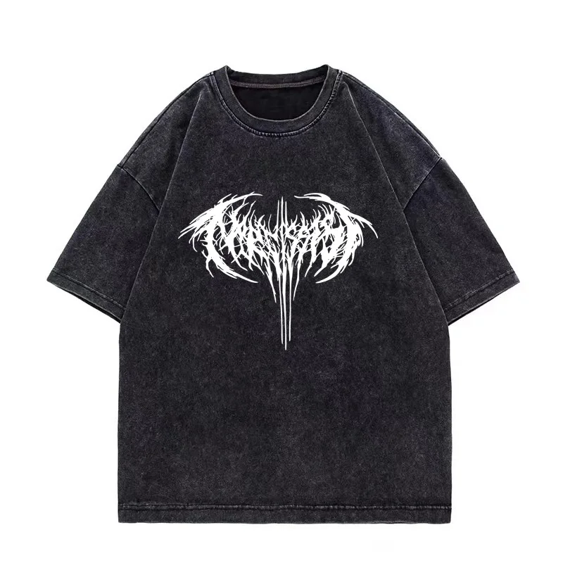 تي شيرت ريترو مغسول Playboi Carti لطيف القط Harajuku تي شيرت أفيوم كين كارسون النرجس جولة الملاعب الراب تي شيرت MenOversized #2