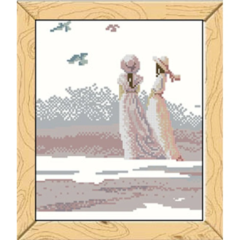 

3480 Набор для вышивки крестиком рождественские товары продвижение Homfun Stich рукоделие вышивка ткань набор ниток хобби для взрослых