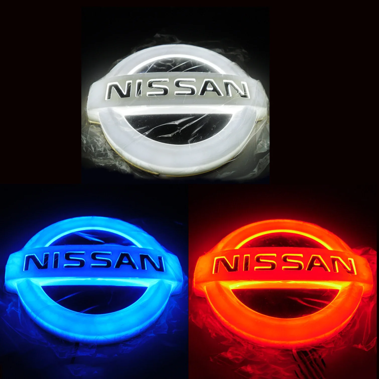 

4D Led Car Emblem Light Rear Sticker for Nissan Sylphy Qashqai J10 J11 Teana Altima X-Trail T32 Juke Sentra Almera Versa Note