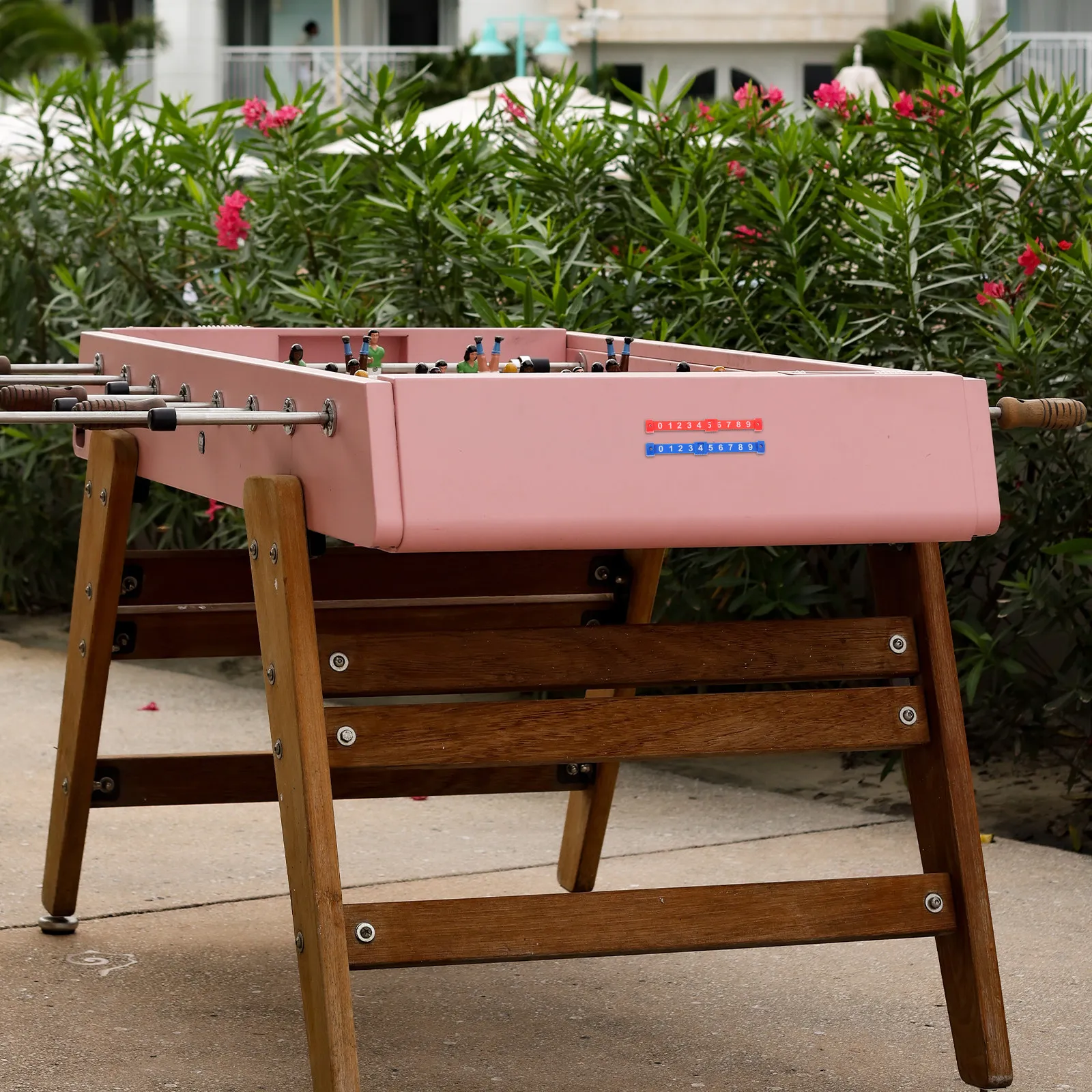 

2 шт. счетчики очков для настольного футбола с ярким фоном, из прочного полипропилена, портативные счетные устройства для настольного футбола