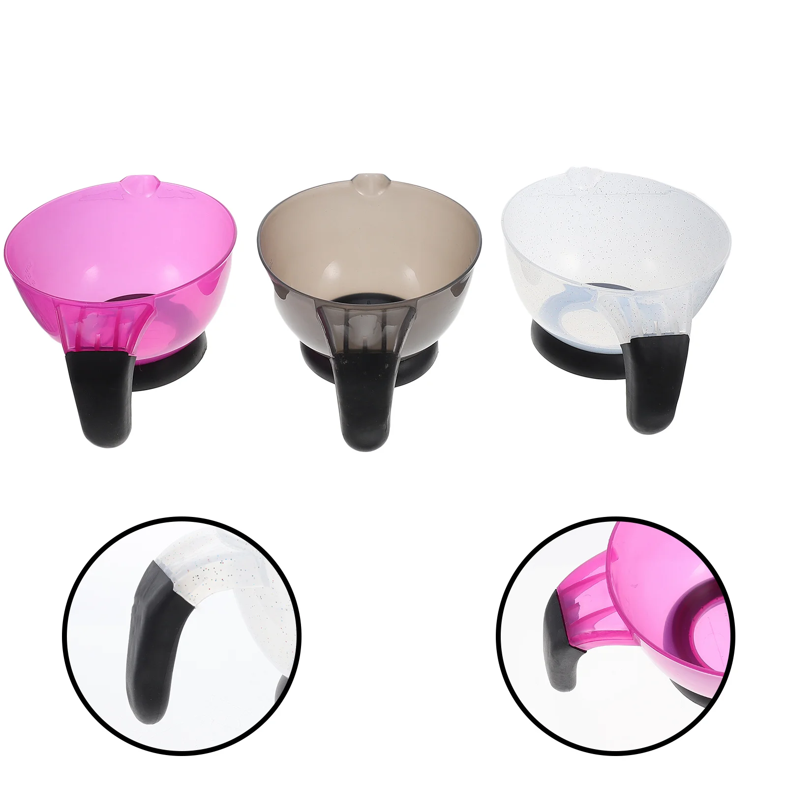 3Pcs Professional Hair Dye Bowls Sturdy Long Lasting Color Mixing Bowl for Salon Use Hair Dye Bowl Color Bowls