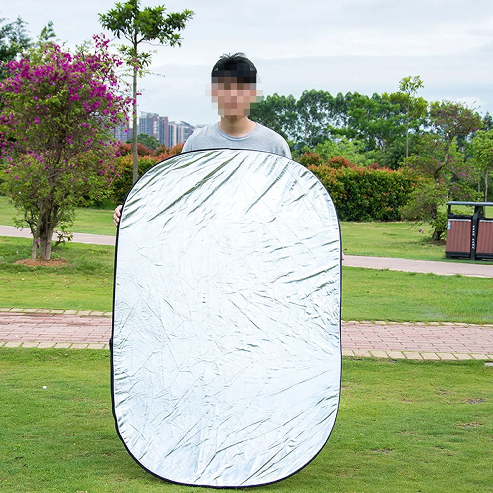 60/80/110CM 5 in 1 Portable Collapsible Light Oval Photography Reflector for Studio Multi Photo Outdoor studio reflector