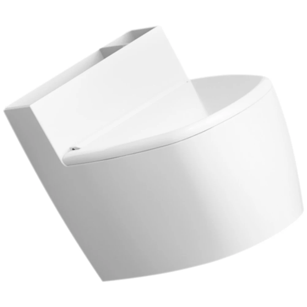 

Wall Mounted Ashtray Lid White Cigarette Holder Bathroom Home Office Smoke Gift Stainless Steel ABS Durability Longtime Use